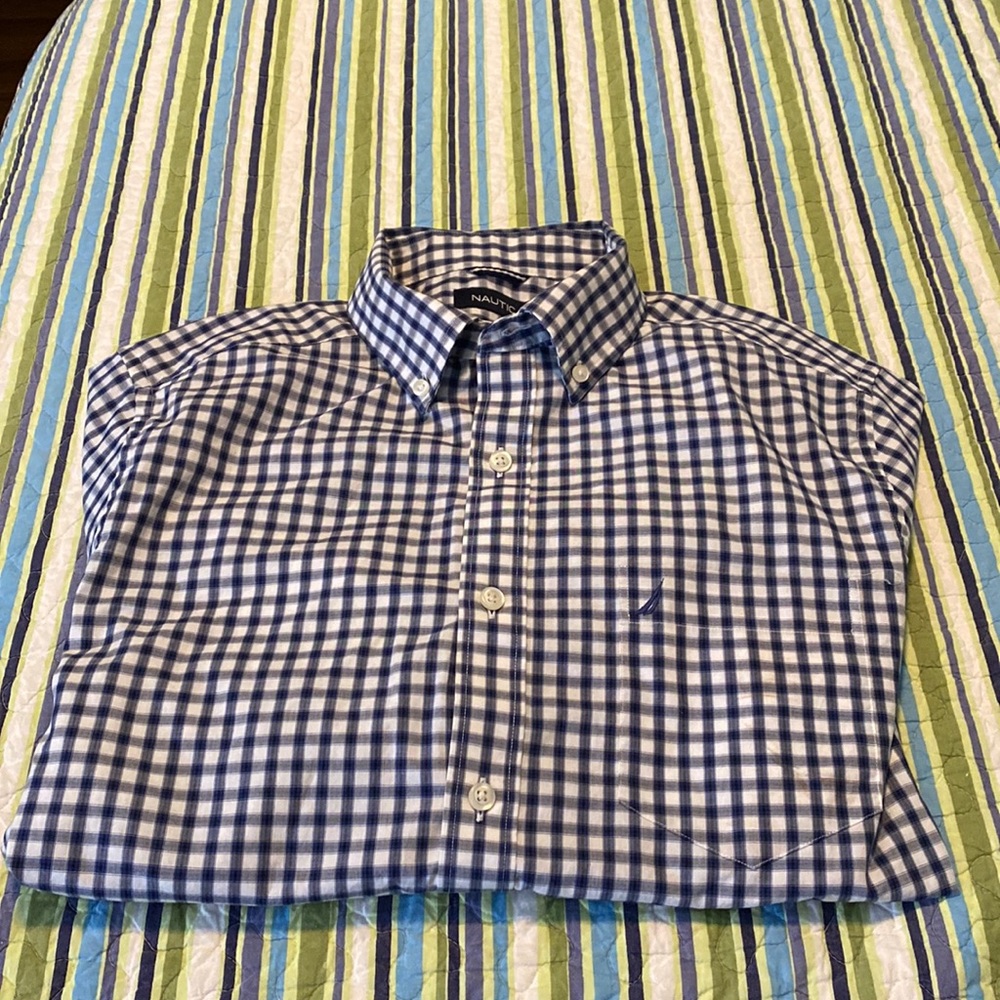 Nautica Mens Button Dress Shirt